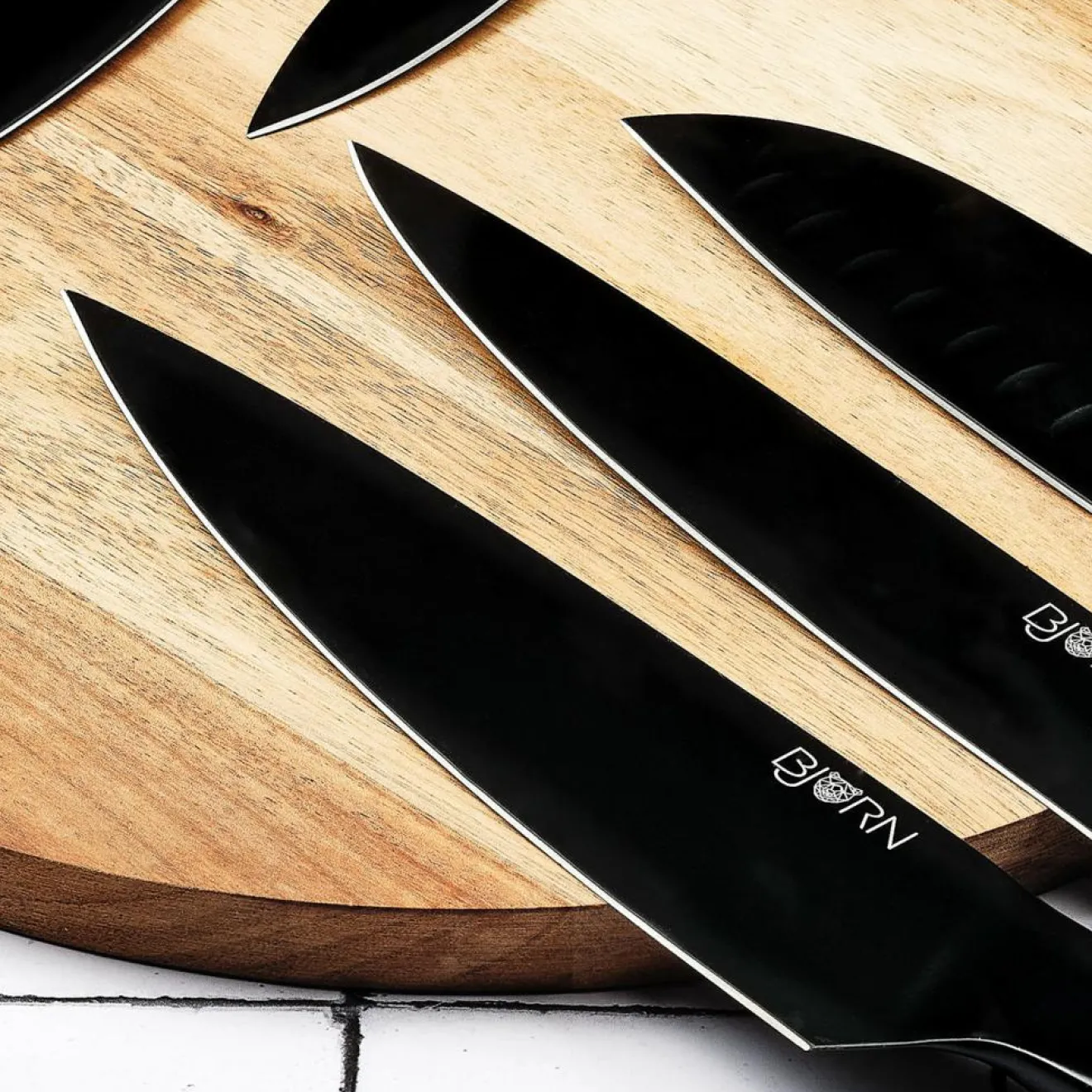 Clearance Bjorn Bloc avec couteaux de cuisine Jensen Rauma - 7 pièces