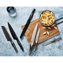 Bjorn Bloc avec couteaux de cuisine Larus Porvoo gris métal - 8 pièces