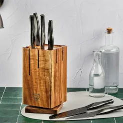 Sale Bjorn Bloc avec couteaux de cuisine Larus Skagen gris métal- 7 pièces