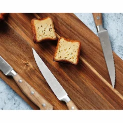 New Bjorn Bloc avec couteaux de cuisine et couteaux à steak Jakob Loviisa bois mat - 14 pièces