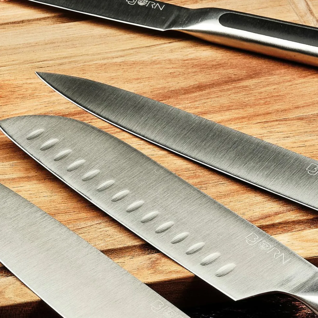 Discount Bjorn Bloc avec couteaux de cuisine Loki Vantaa inox mat - 7 pièces