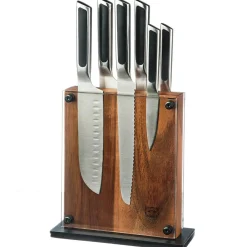 Outlet Bjorn Bloc avec couteaux de cuisine Loki Rauma inox mat - 7 pièces