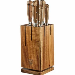 Bjorn Bloc avec couteaux de cuisine Jakob Skagen bois mat - 7 pièces