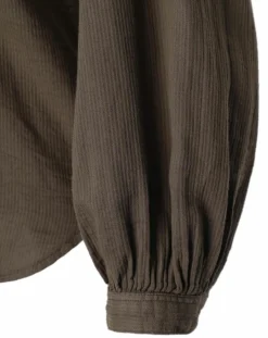 Femme Hartford Blouse Charline fines rayures kaki