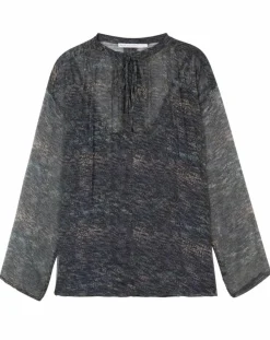 New Mare di Latte Blouse Elene granit encre