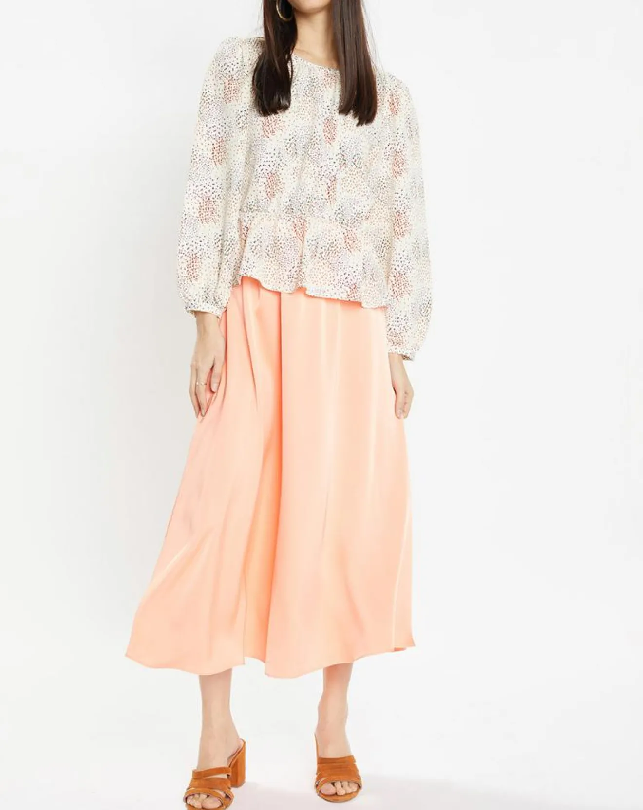 Femme Galeries Lafayette Blouse fluide Gala imprimée beige clair