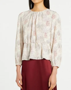 Femme Galeries Lafayette Blouse fluide Gala imprimée beige clair