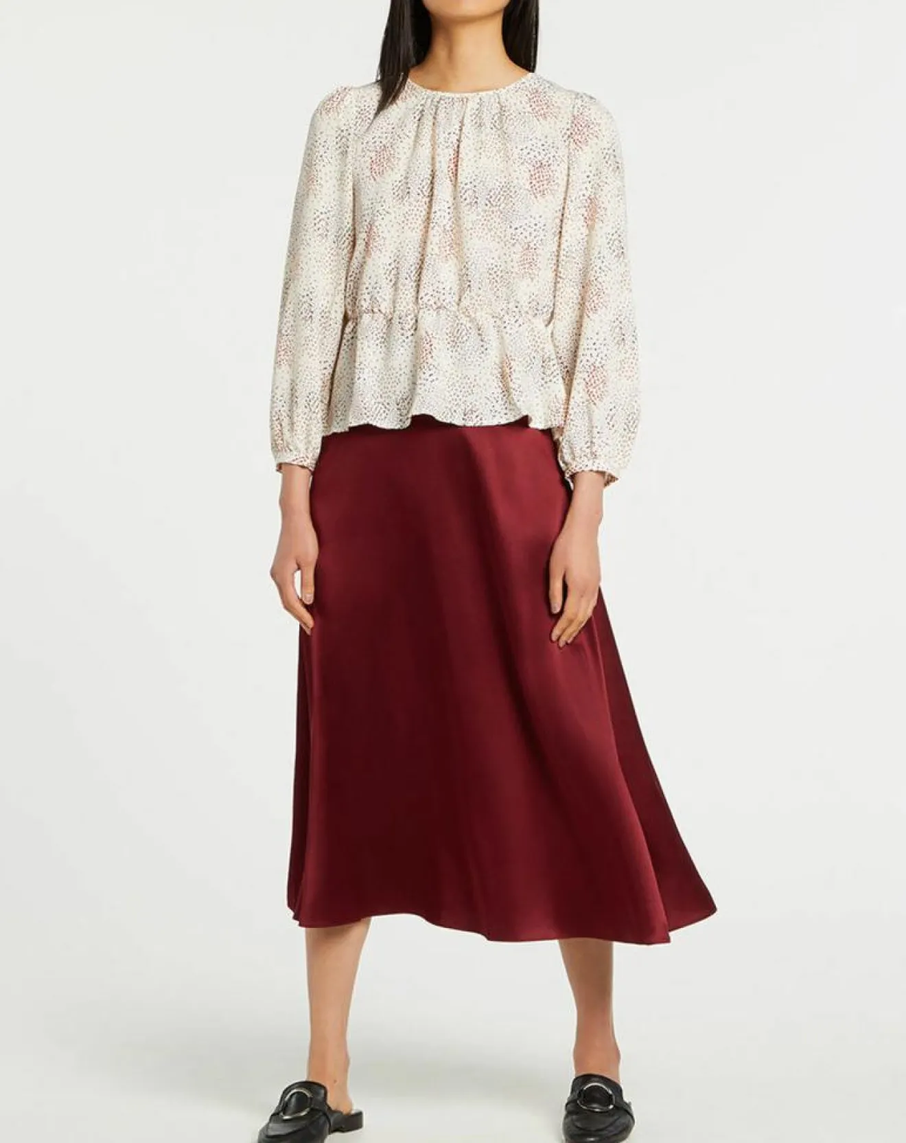 Femme Galeries Lafayette Blouse fluide Gala imprimée beige clair