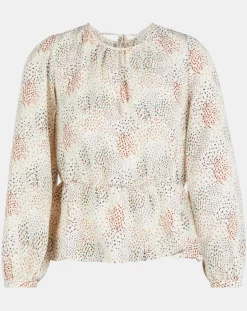 Femme Galeries Lafayette Blouse fluide Gala imprimée beige clair
