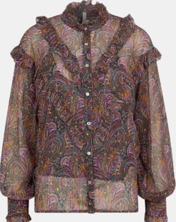 Hot Pepe Jeans Blouse imprimée Cachemire multicolore