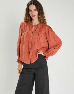 Femme The Korner Blouse Léonie rouge