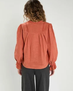 Femme The Korner Blouse Léonie rouge