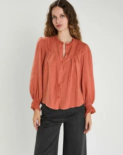 Femme The Korner Blouse Léonie rouge