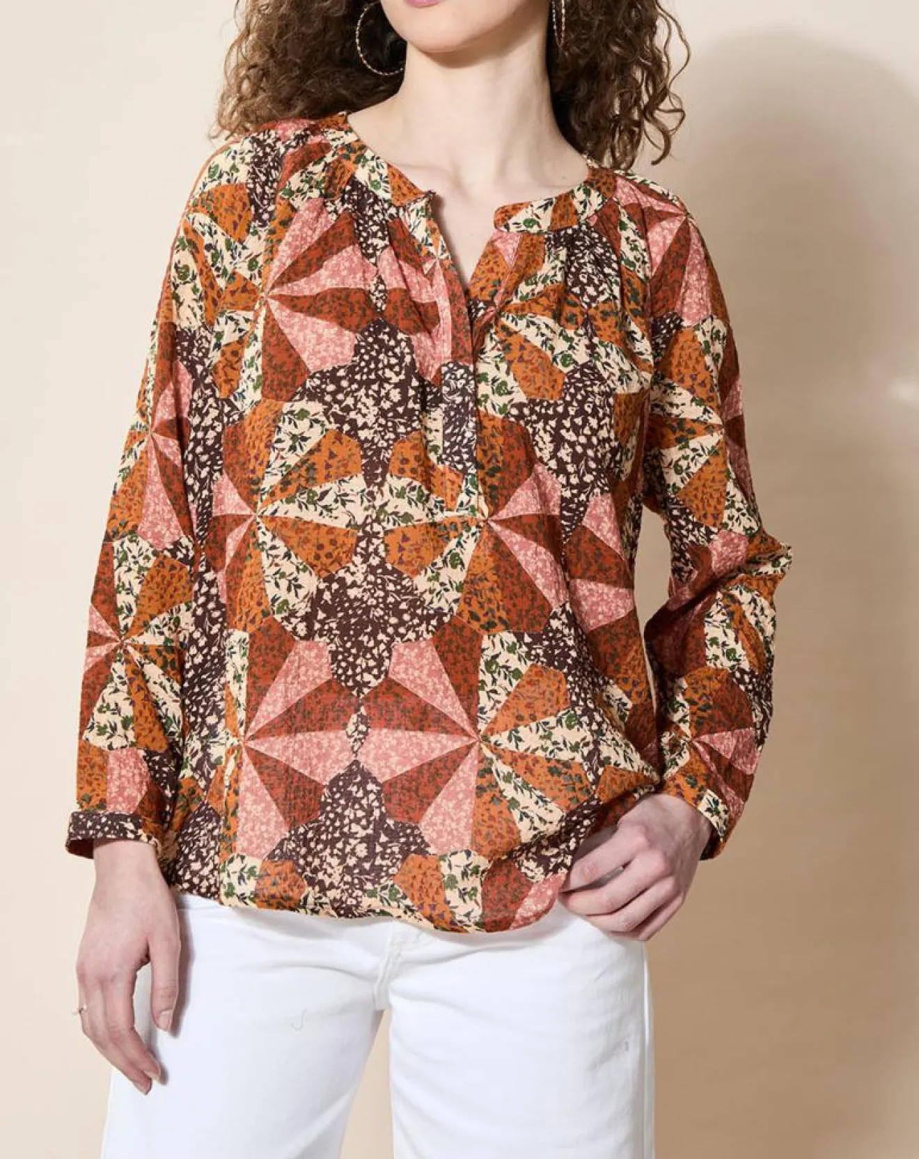 Femme Louizon Blouse loose Partage paprika