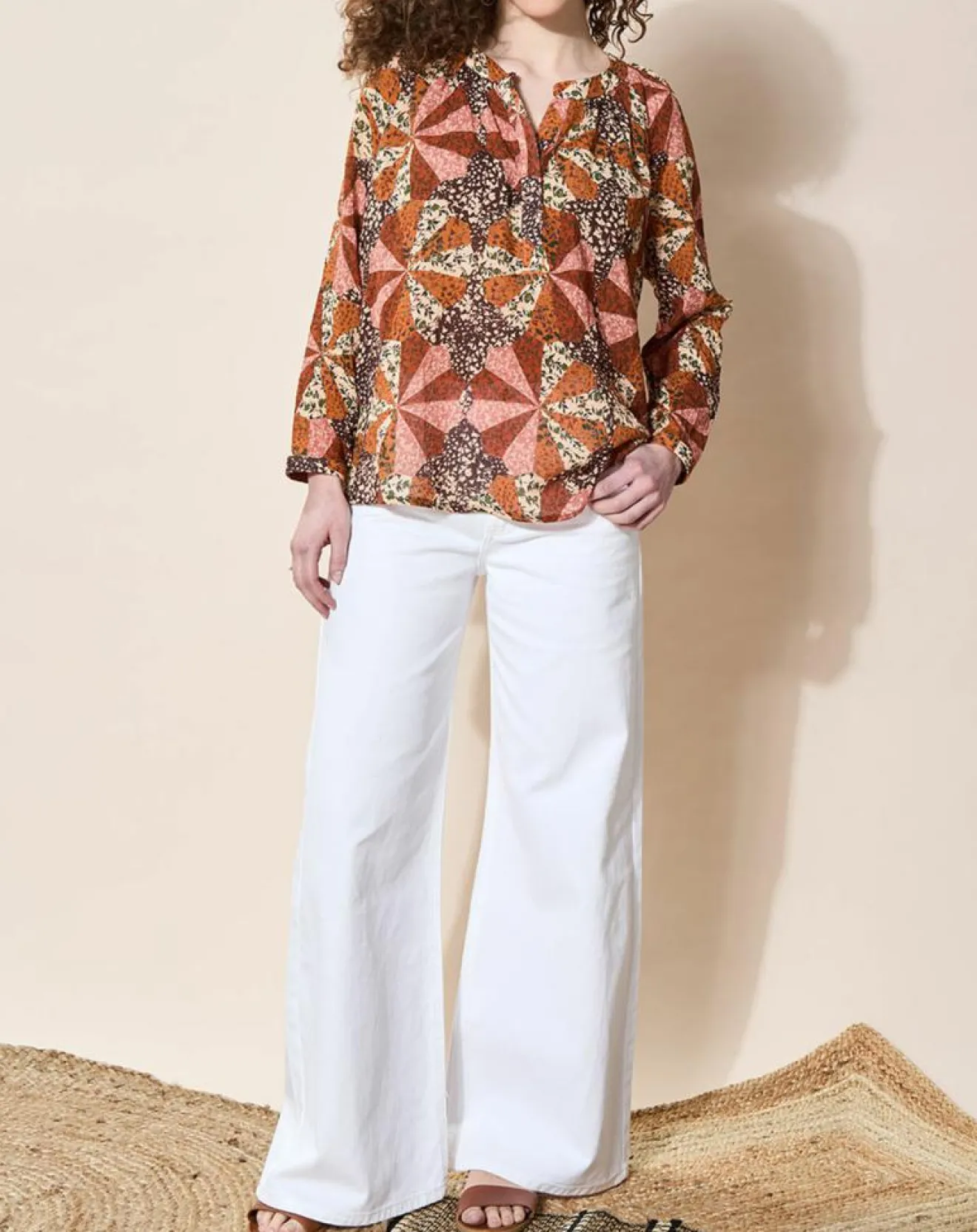 Femme Louizon Blouse loose Partage paprika