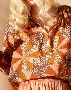 Femme Louizon Blouse loose Partage paprika