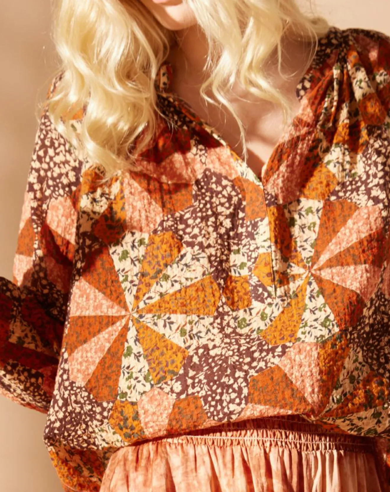Femme Louizon Blouse loose Partage paprika