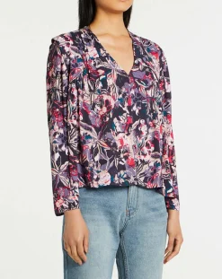 Femme Suncoo Blouse Lucil rose/violet
