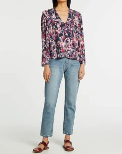 Femme Suncoo Blouse Lucil rose/violet