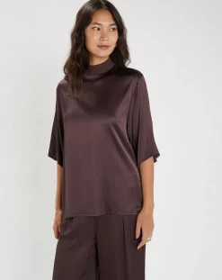Femme Lauren Vidal Blouse Mattie raisin