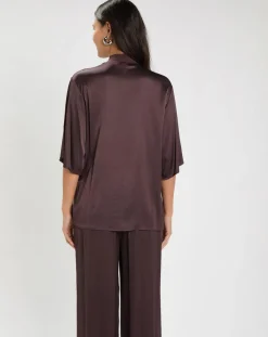 Femme Lauren Vidal Blouse Mattie raisin