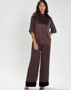 Femme Lauren Vidal Blouse Mattie raisin