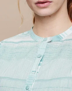 Online Mare di Latte Blouse Émeline Estampe menthe clair