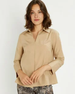 Femme Lauren Vidal Blouse Pop camel