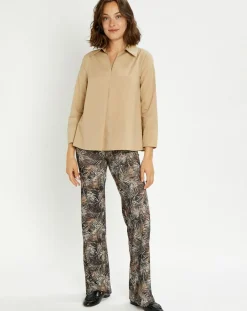 Femme Lauren Vidal Blouse Pop camel