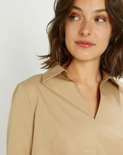 Femme Lauren Vidal Blouse Pop camel