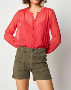 Sale Swildens Blouse Qartil rouge