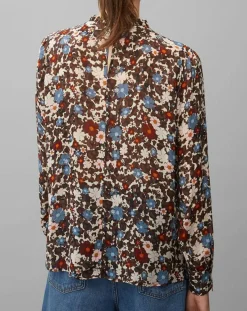 Online Marc O'Polo Blouse Romantique Fleur marron/multicolore
