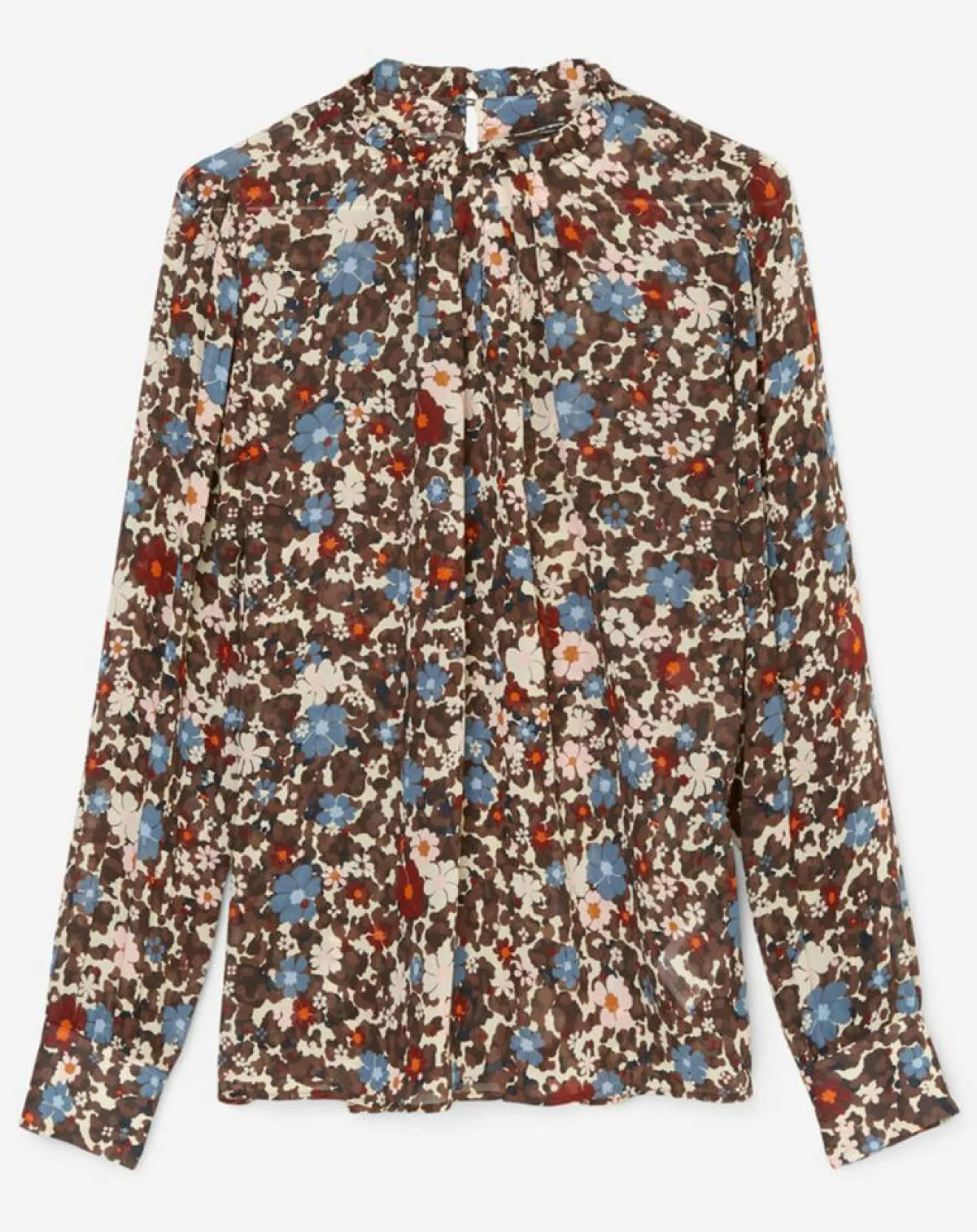 Online Marc O'Polo Blouse Romantique Fleur marron/multicolore