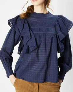 Femme La Petite Etoile Blouse Somua marine