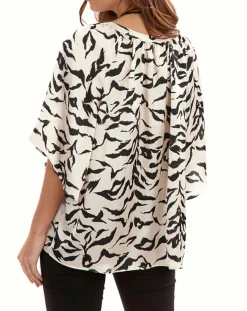 Femme Lauren Vidal Blouse Store crème/noir