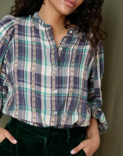 Femme Garance Paris Blouse Teresa bleue