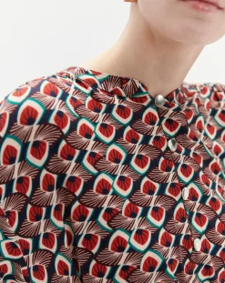 Clearance Caroll Blouse Tess imprimée rouge