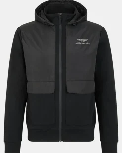 Homme Hackett London Blouson à capuche Media Aston Martin Racing noir