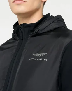 Homme Hackett London Blouson à capuche Media Aston Martin Racing noir