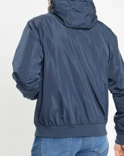 Homme Hackett London Blouson à capuche Sport bleu