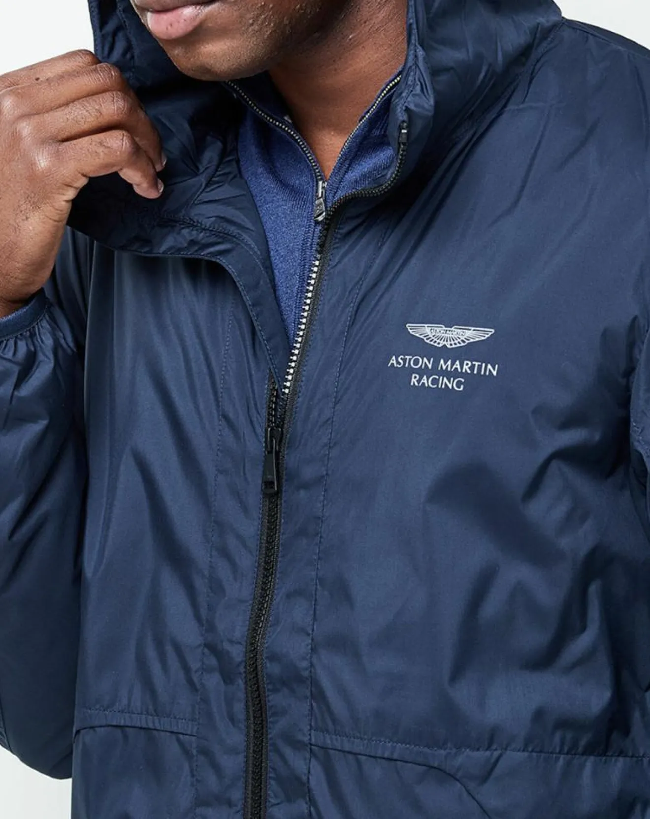 New Hackett London Blouson Aston Martin Racing bleu marine