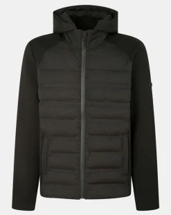 Hackett London Blouson Bimatière à capuche jersey noir