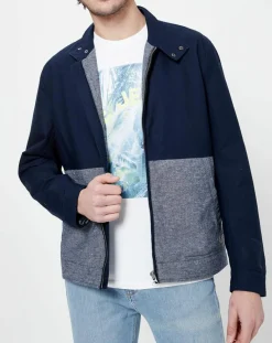 Online Pepe Jeans Blouson bimatière denim Tilos bleu marine