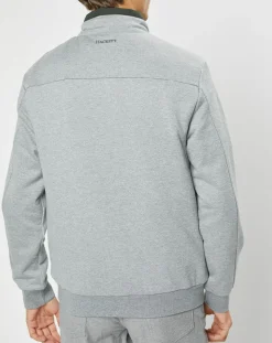 Homme Hackett London Blouson bi-matière gris clair