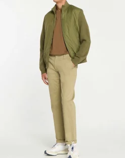 Outlet Galeries Lafayette Blouson bi-matière Mamix kaki foncé