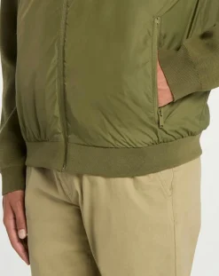 Outlet Galeries Lafayette Blouson bi-matière Mamix kaki foncé