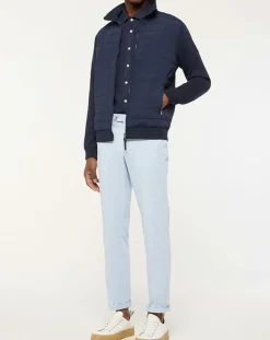 Outlet Hackett London Blouson Bimatière Media bleu marine
