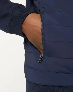 Outlet Hackett London Blouson Bimatière Media bleu marine