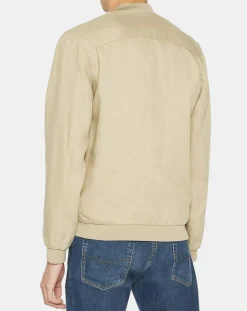 Homme Galeries Lafayette Blouson bombers 100% Lin Poulin beige