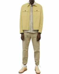 Homme Marc O'Polo Blouson Coton Organic Double Poche jaune clair